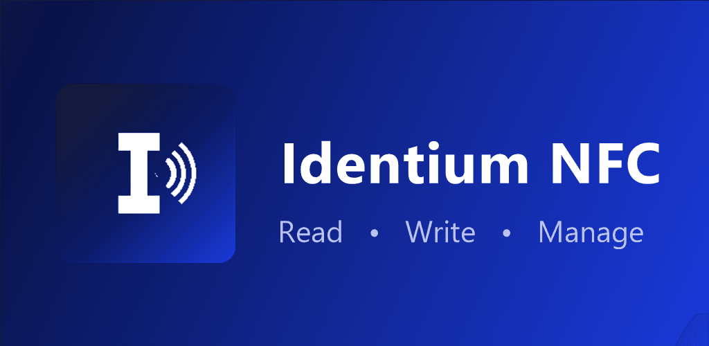 Identium NFC Play Store feature graphic