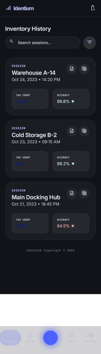 CX Flow Pro: iOS-premium design language, inventory